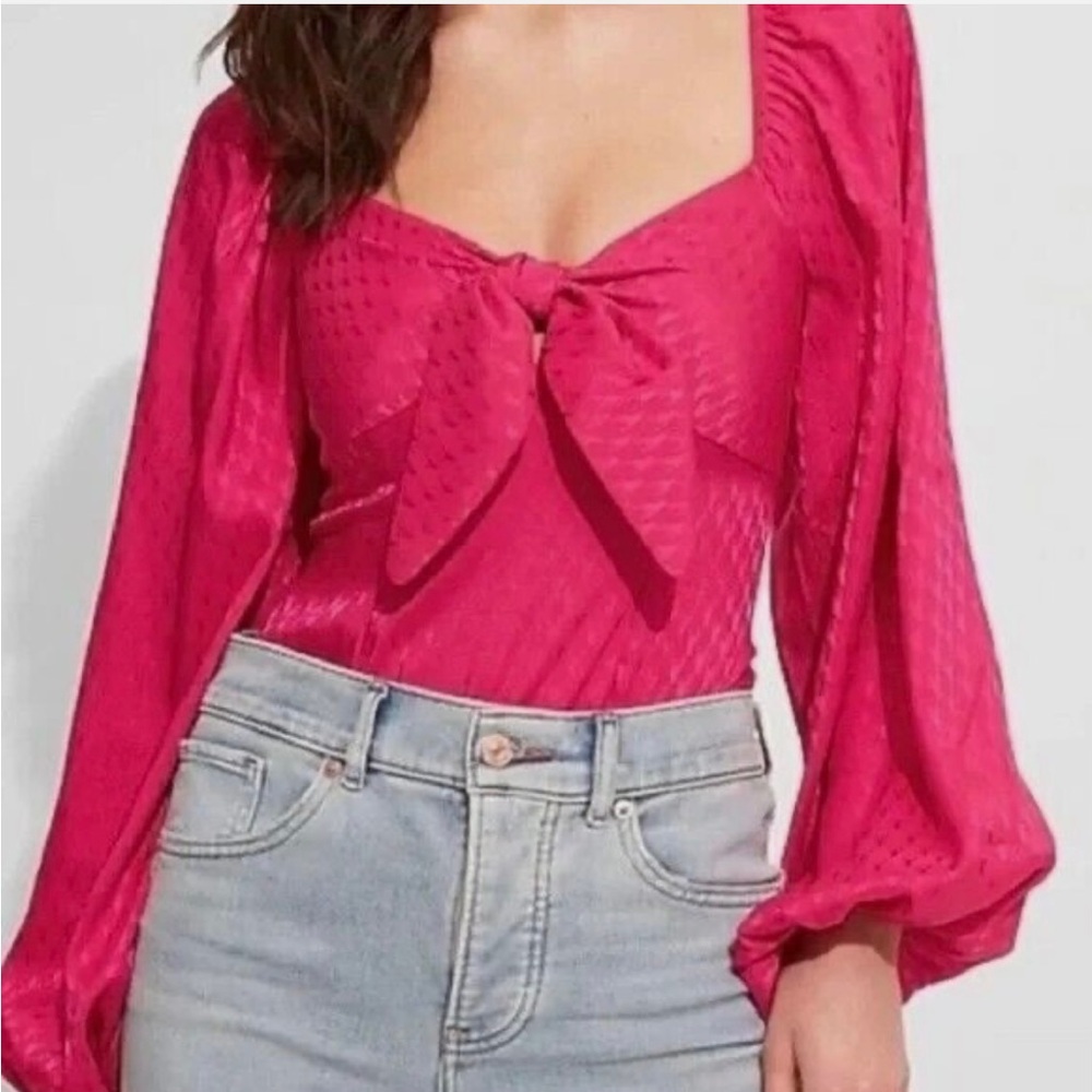Express Satin Jacquard Bodysuit
